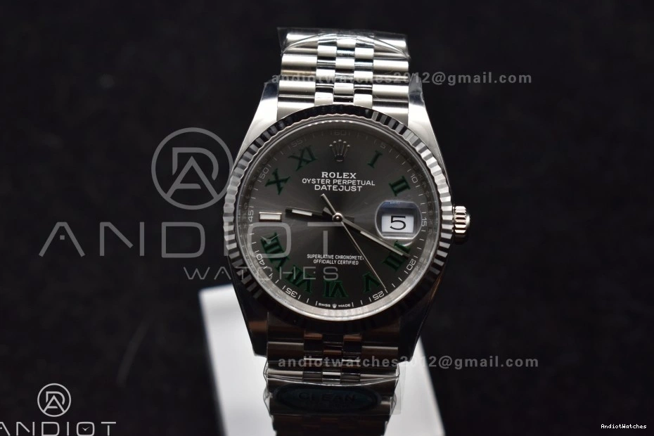Edition Steel Green 562 Jubilee VR Gray 36 Bracelet Markers EasyMatch on DateJust 126234 1:1 Roman Best Clean 904L Dial 1222